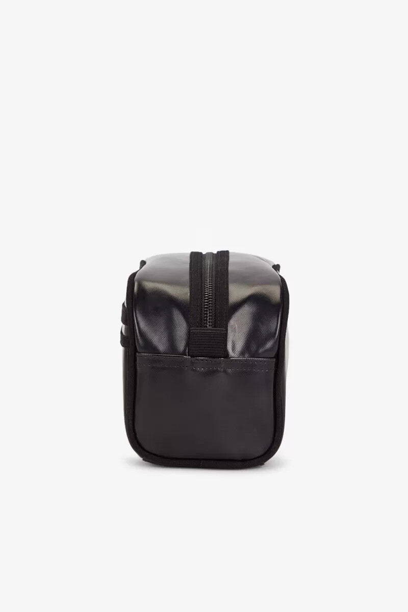 fred perry coated polyester wash mens bags black gold