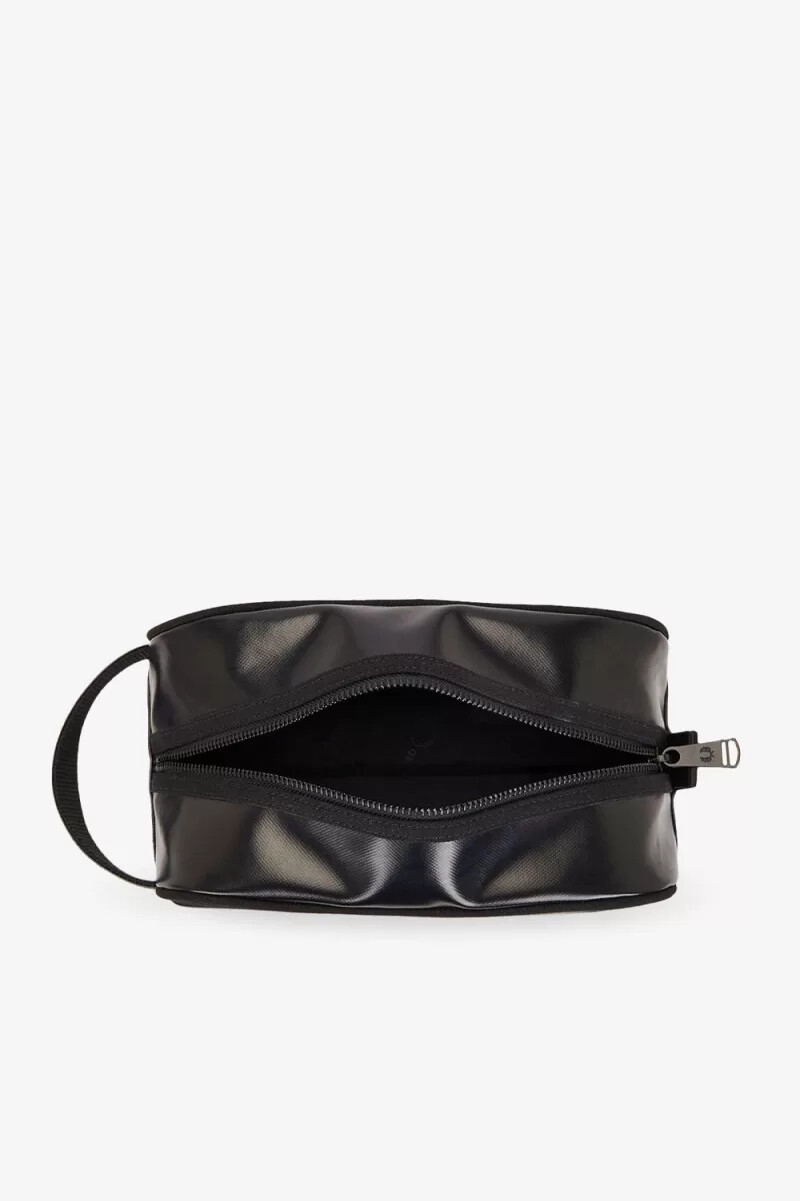 fred perry coated polyester wash mens bags black gold