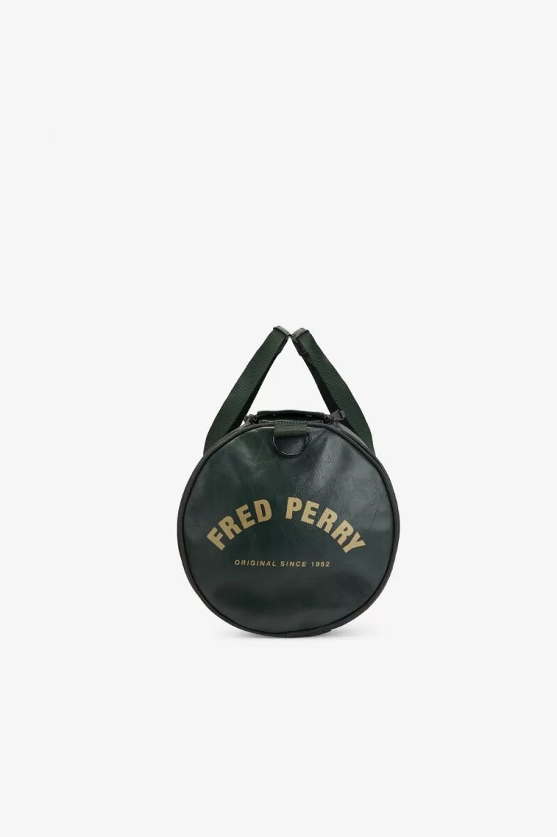 fred perry tonal barrel mens bags dark green