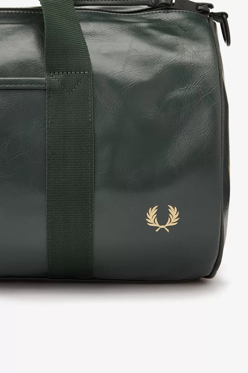 fred perry tonal barrel mens bags dark green