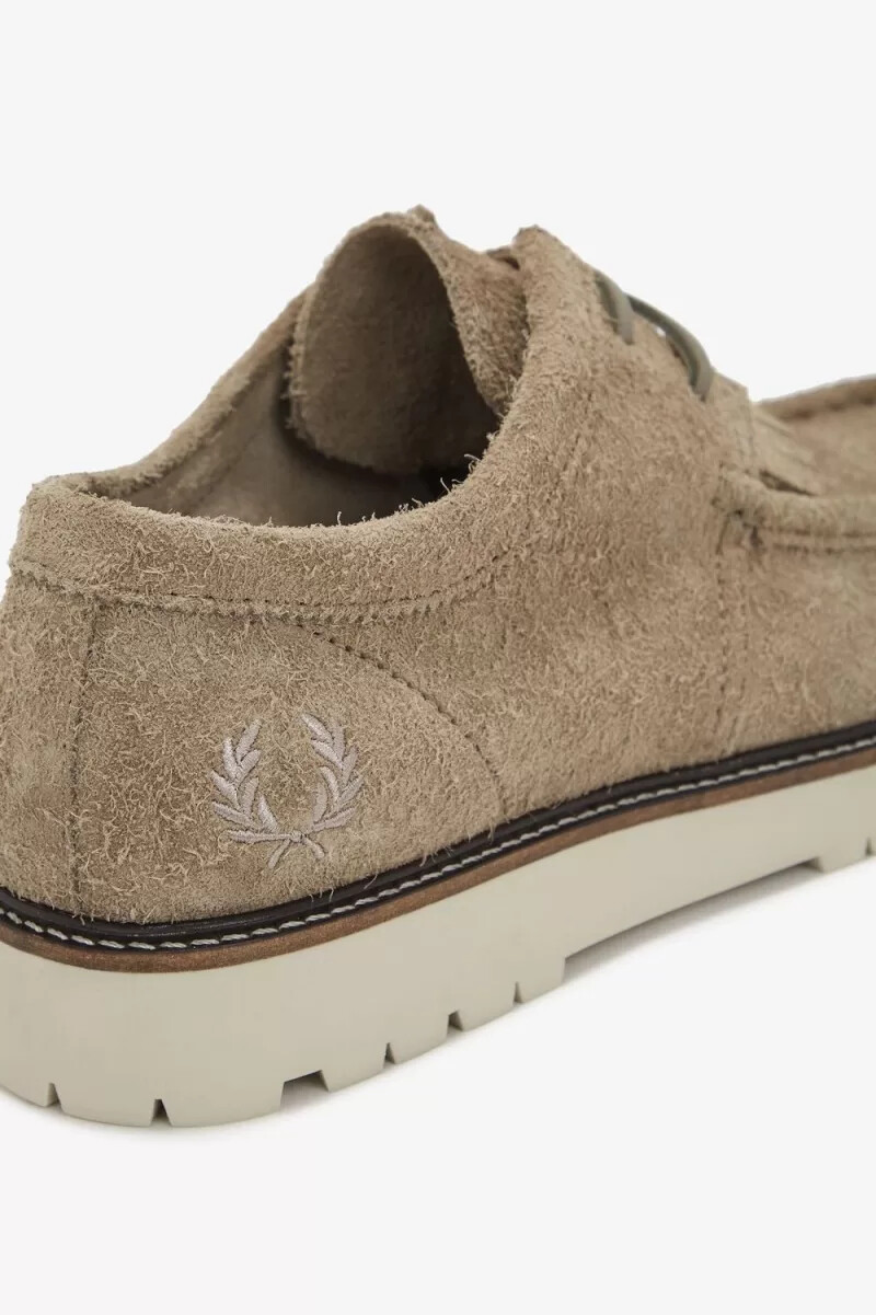 fred perry low kenney mens boots warm grey