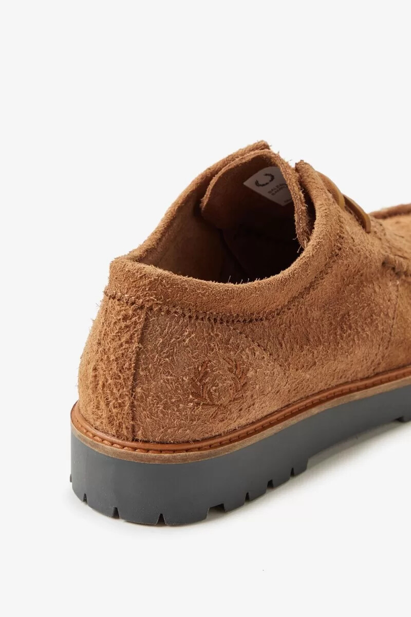 fred perry low kenney mens boots dark coffee
