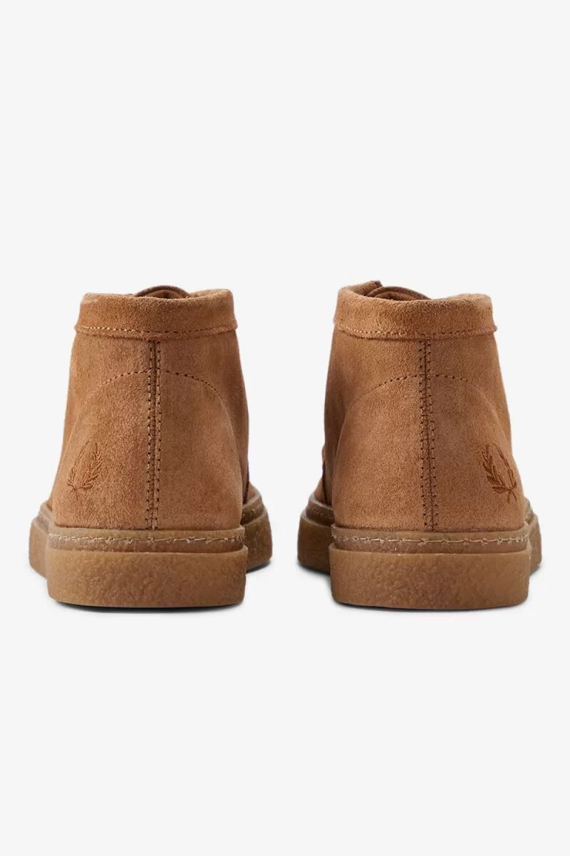 fred perry mid dawson mens boots dark coffee