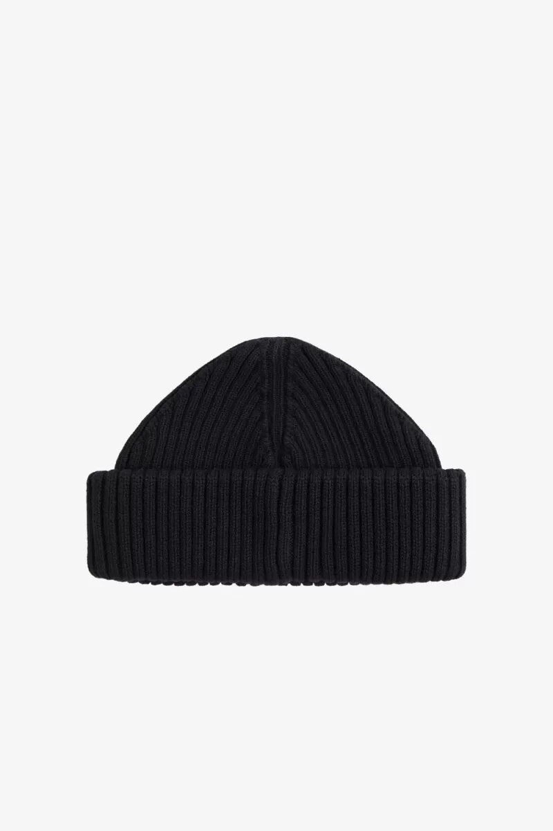 fred perry cotton rib mens caps black green