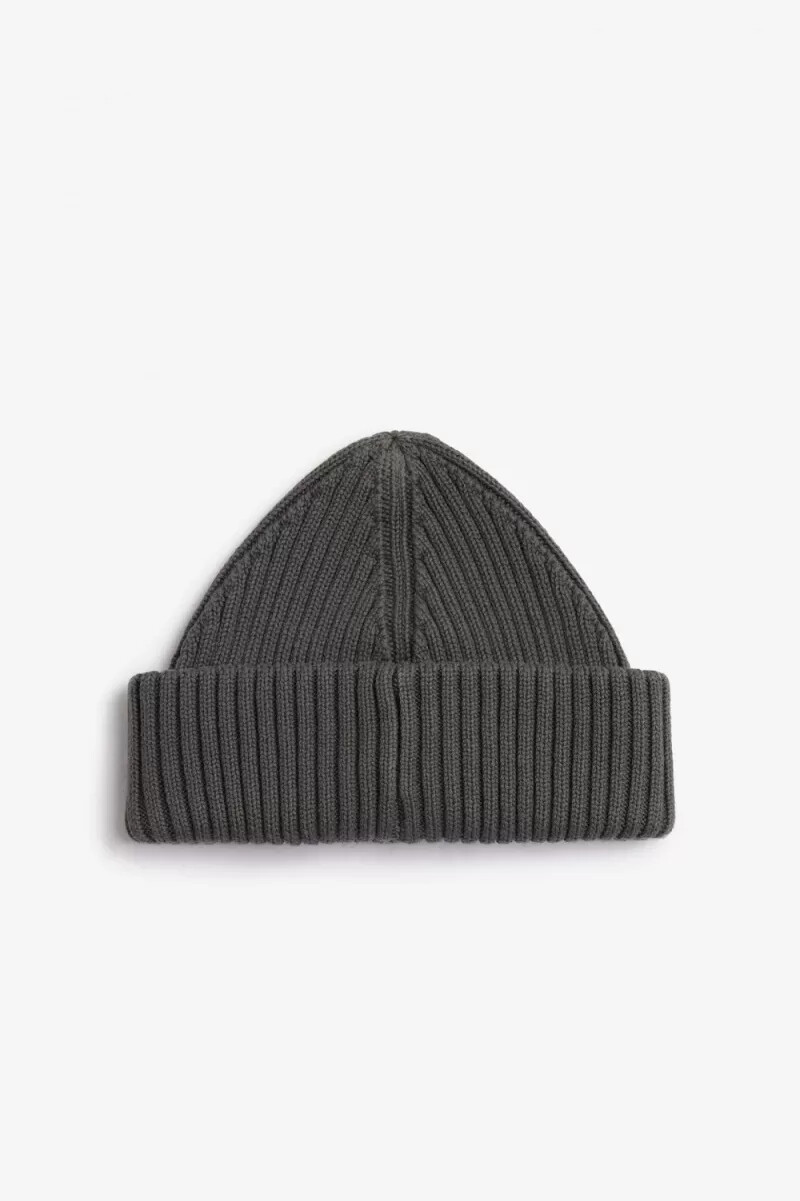 fred perry branded patch ribbed mens caps field green black