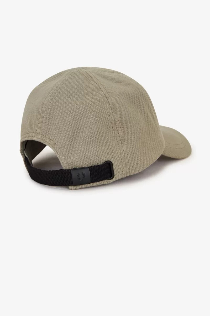 fred perry classic pique mens caps warm grey dark red