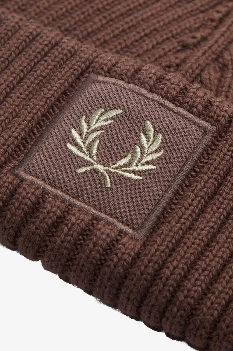 fred perry cotton rib mens caps dark red warm grey
