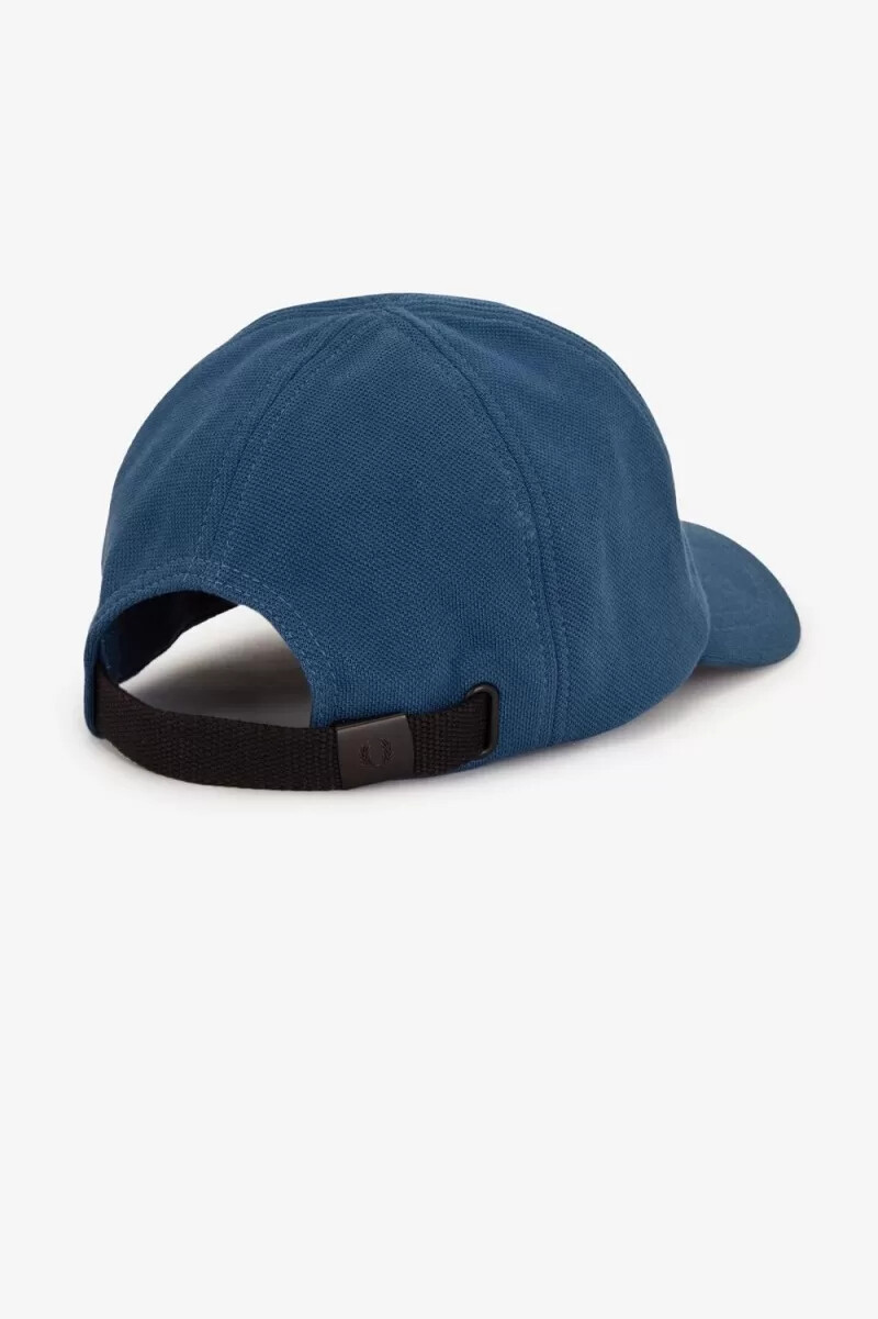 fred perry classic pique mens caps midnight blue light aqua