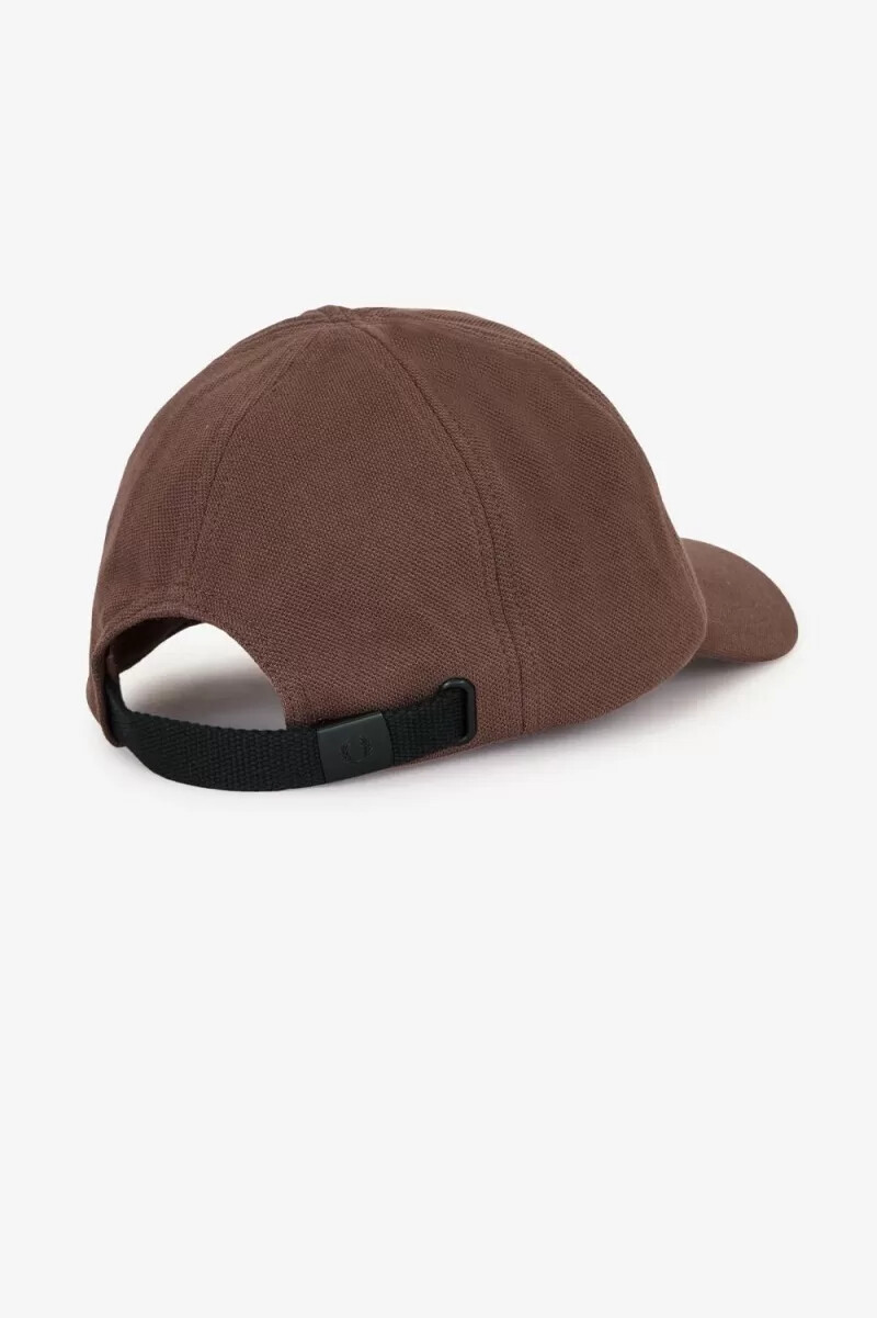 fred perry classic pique mens caps dark red warm grey