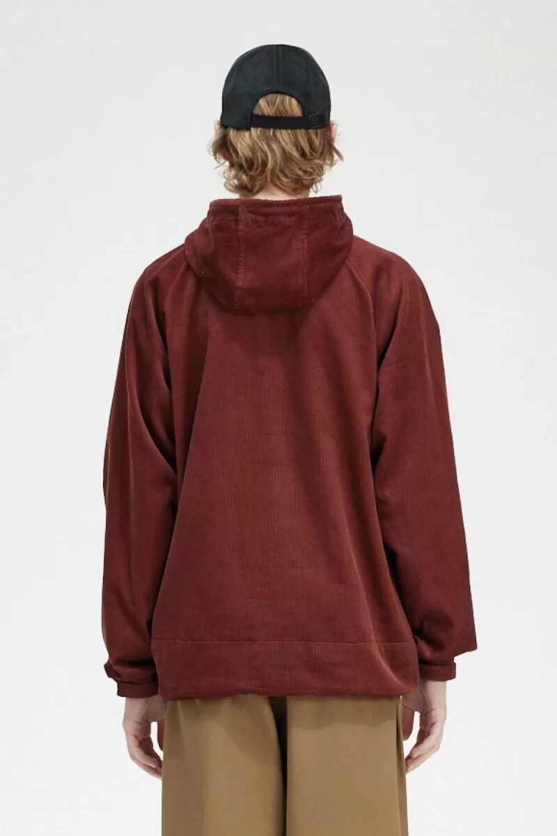 fred perry cord overhead mens jackets whisky brown