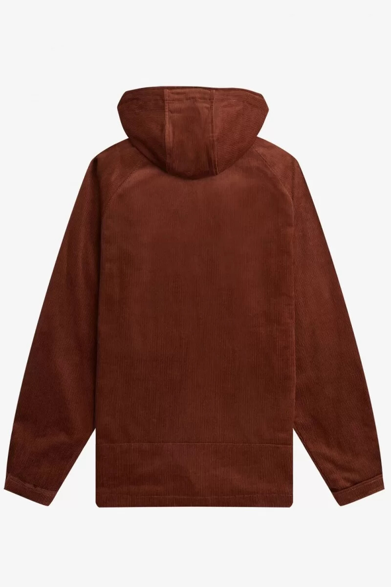fred perry cord overhead mens jackets whisky brown