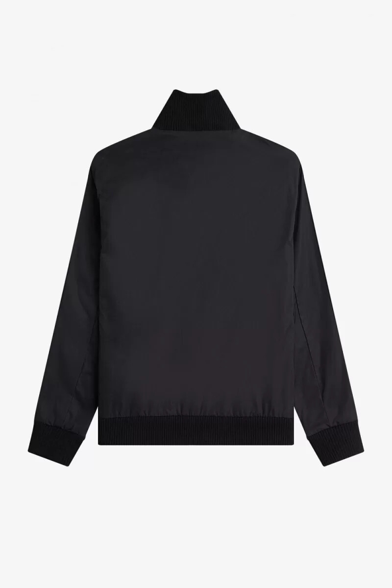 fred perry knitted rib tennis bomber mens jackets black