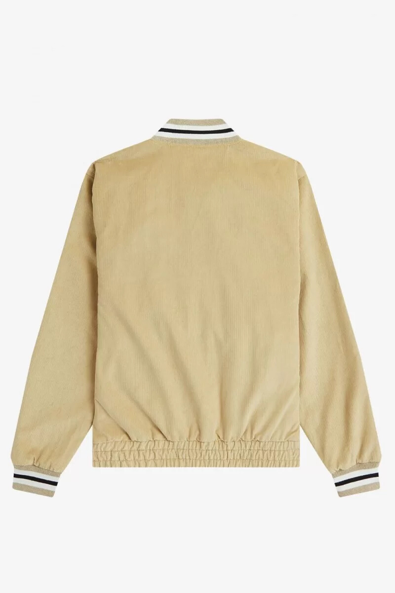 fred perry needlecord tennis bomber mens jackets stone