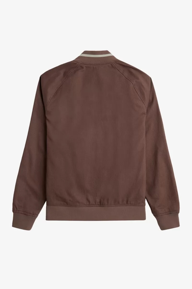 fred perry corduroy tennis bomber mens jackets dark red