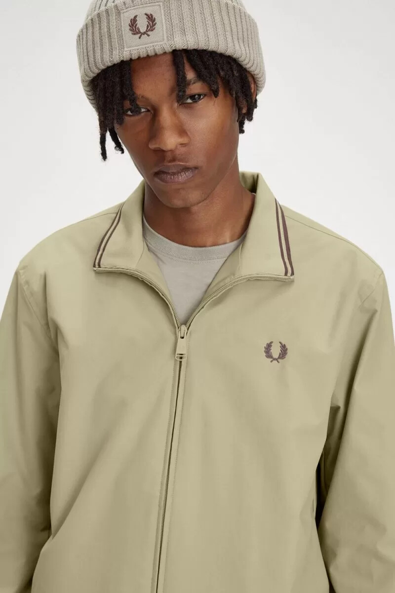fred perry brentham mens jackets warm grey