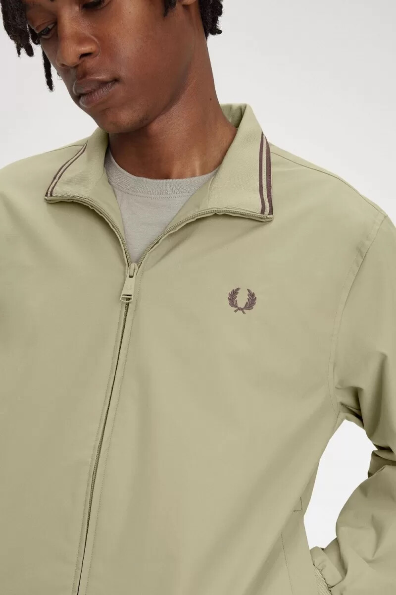 fred perry brentham mens jackets warm grey
