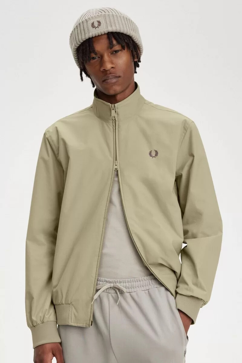 fred perry brentham mens jackets warm grey