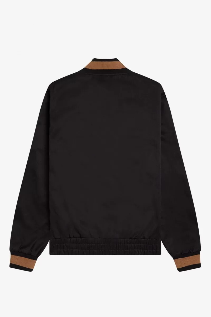 fred perry tennis bomber mens jackets black