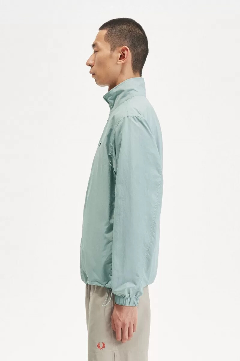 fred perry woven track mens jackets silver blue