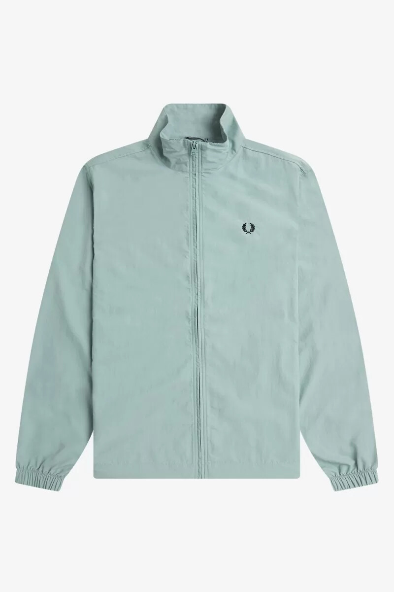 fred perry woven track mens jackets silver blue