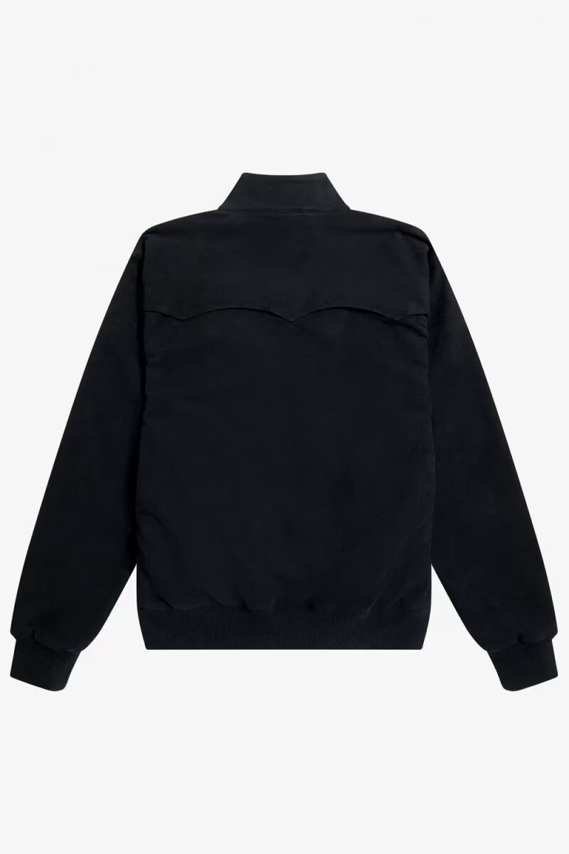fred perry moleskin harrington mens jackets black