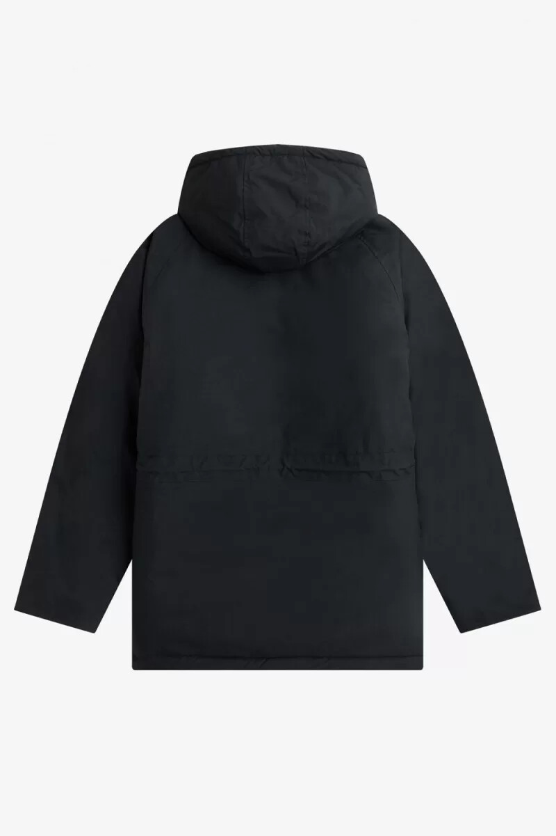 fred perry padded zip through mens jackets black