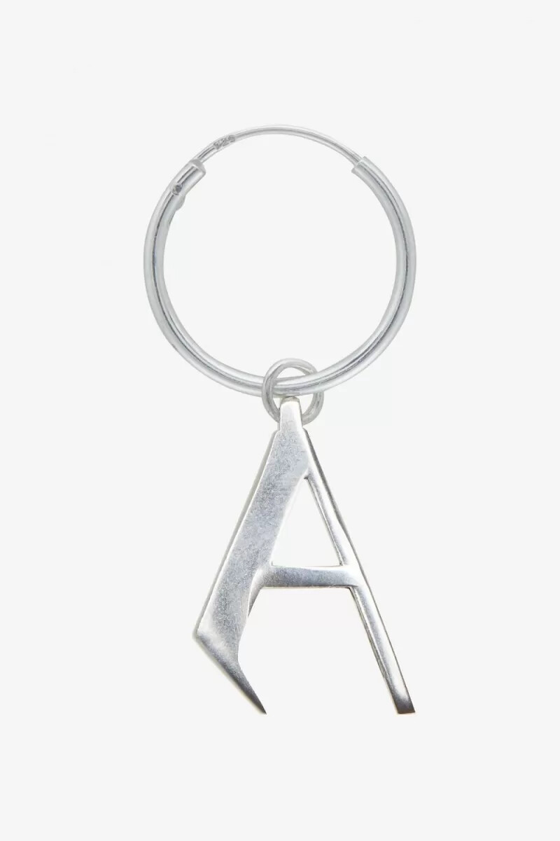 fred perry sterling silver earring mens jewellery metallic silver