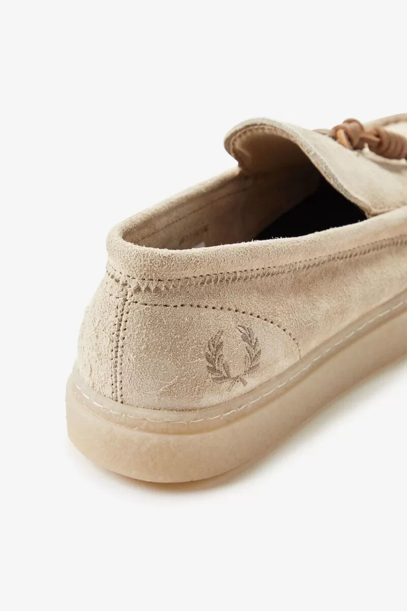 fred perry dawson tassel mens loafers oatmeal