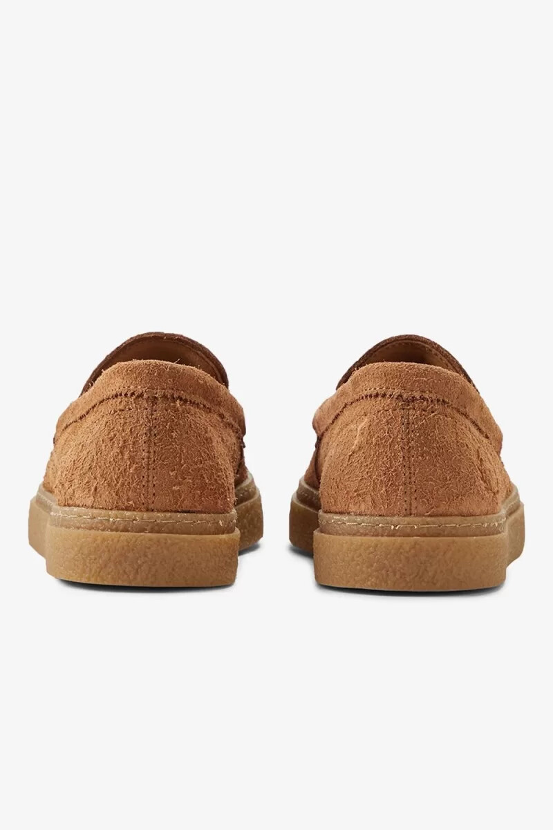 fred perry dawson tassel mens loafers dark coffee