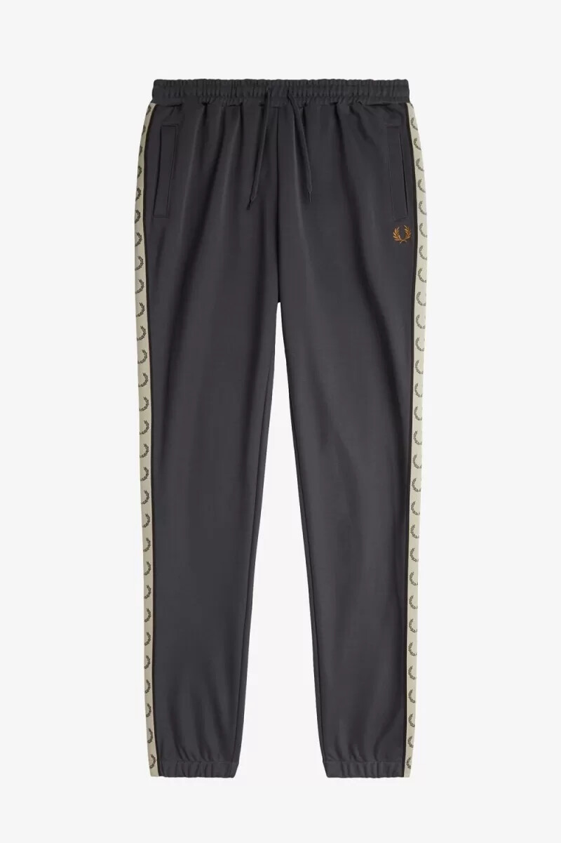 fred perry contrast tape track mens pants anchor grey black