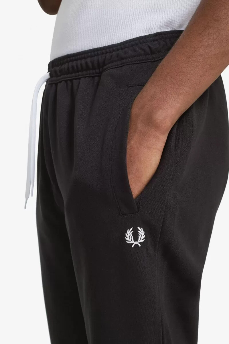 fred perry reverse tricot track mens pants black