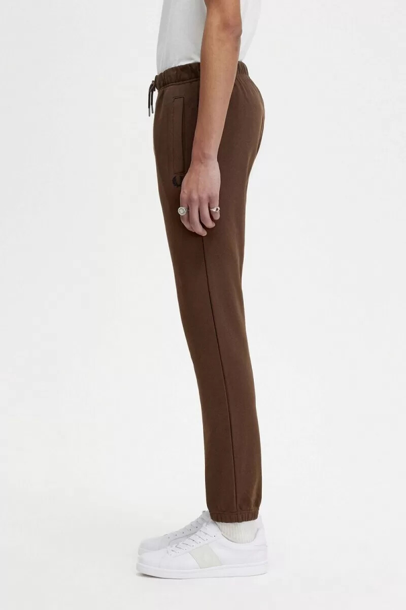 fred perry loopback sweat mens pants burnt tobacco