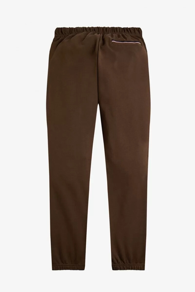 fred perry loopback sweat mens pants burnt tobacco