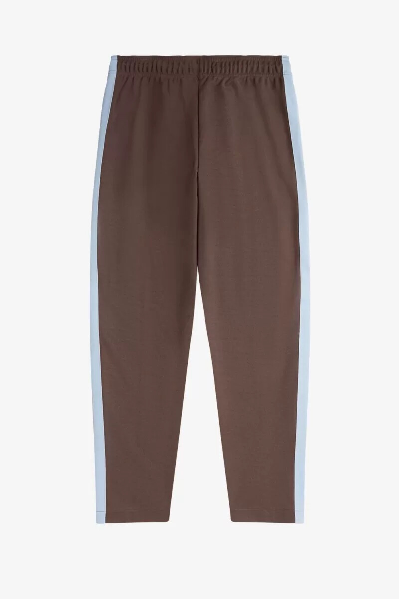 fred perry tape detail track mens pants dark red