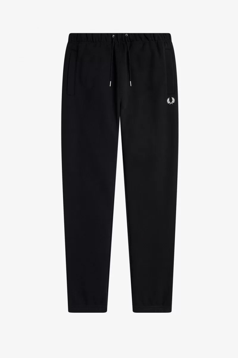 fred perry loopback sweat mens pants black