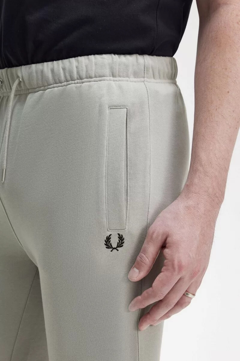 fred perry loopback sweat mens pants grey