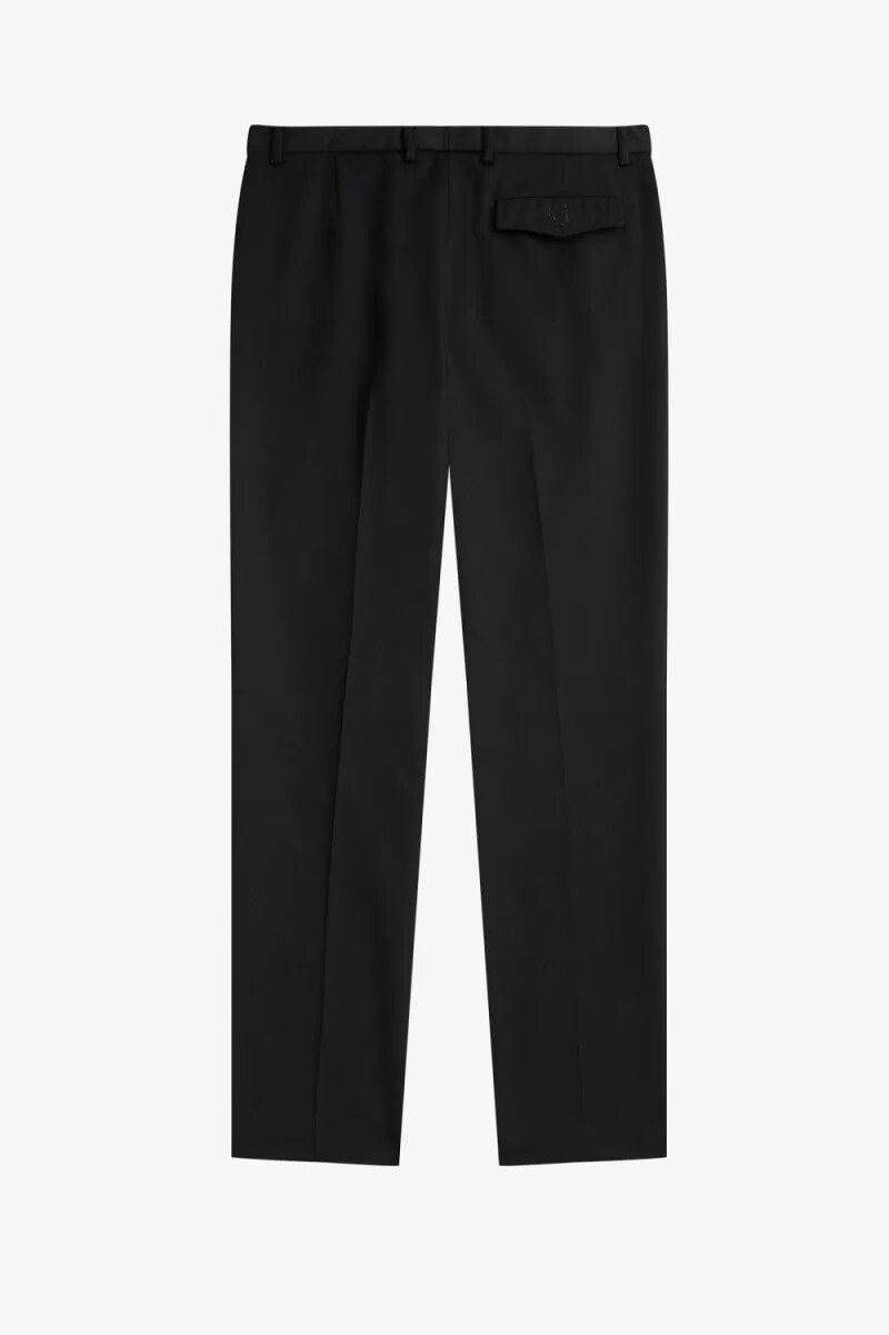 fred perry archive tailored mens pants black