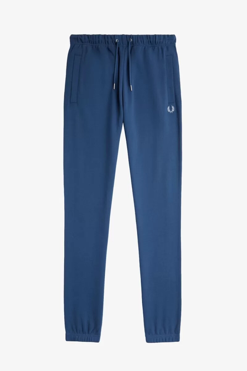 fred perry loopback sweat mens pants midnight blue light aqua