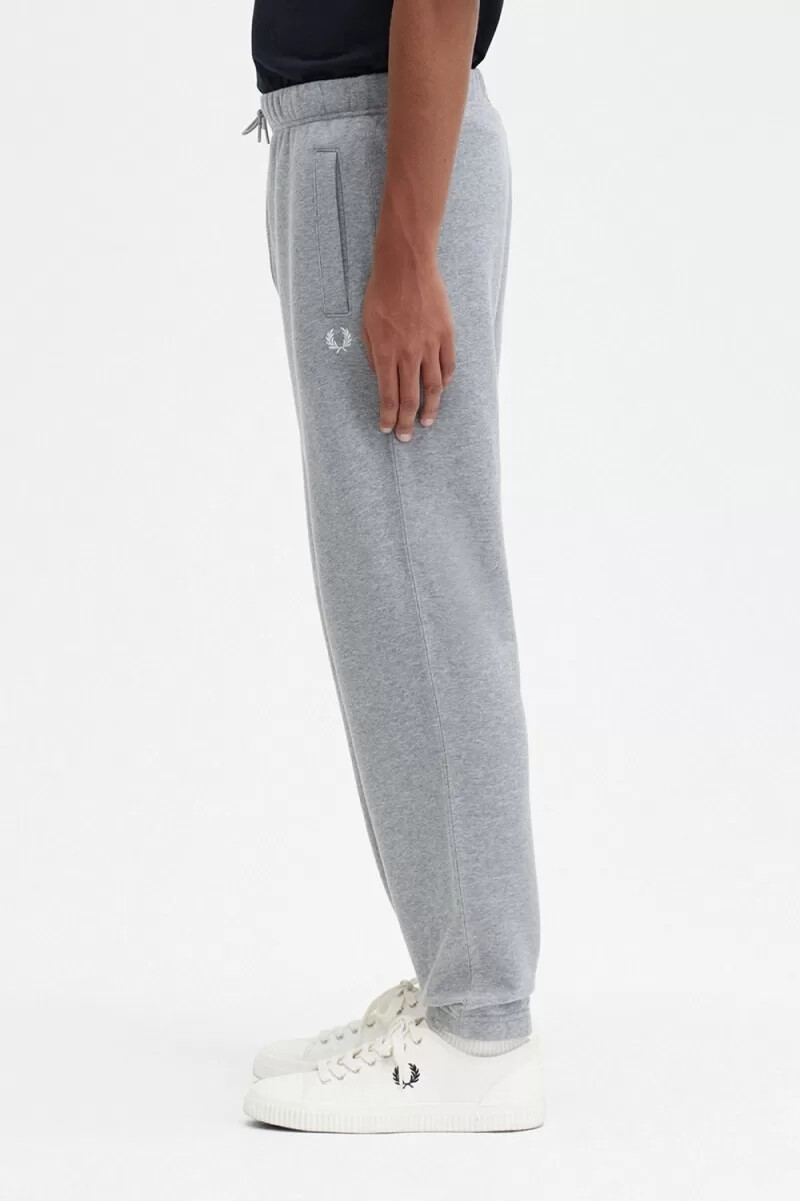 fred perry loopback sweat mens pants grey