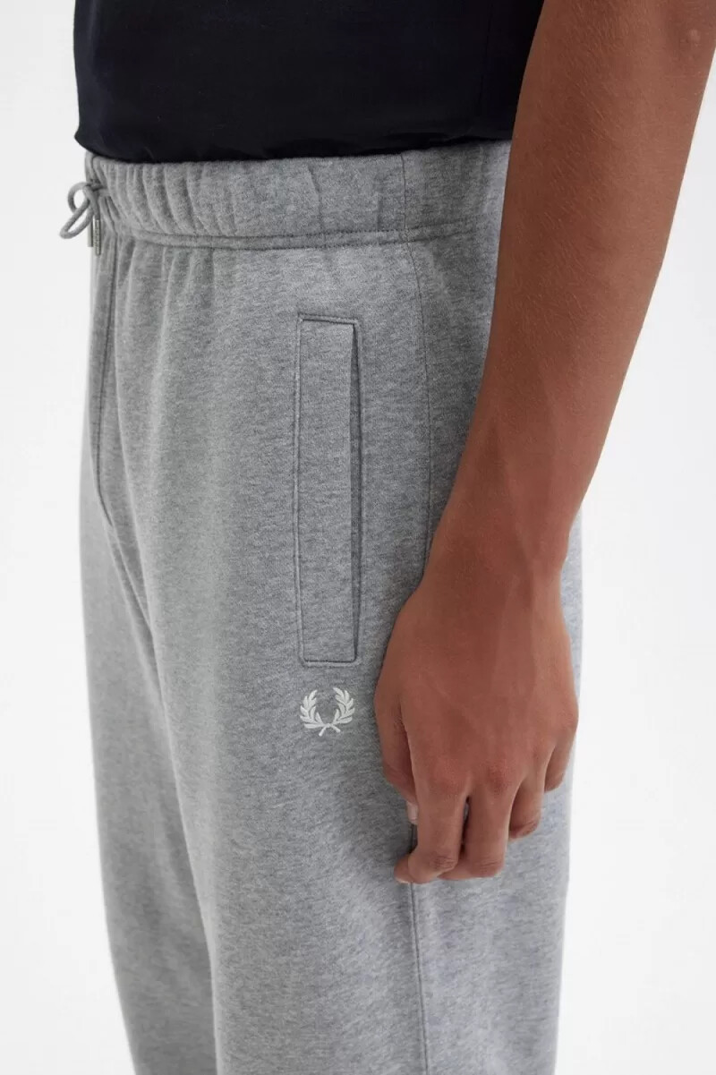 fred perry loopback sweat mens pants grey