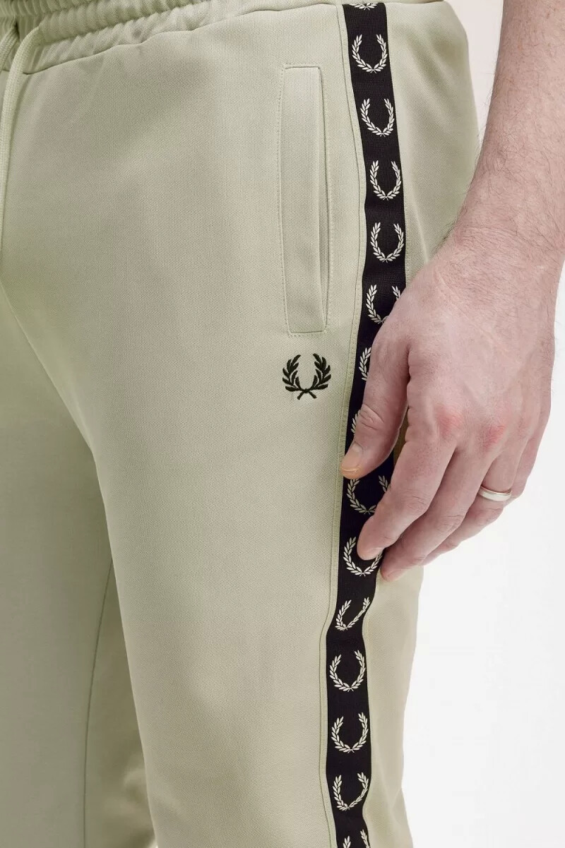fred perry taped track mens pants light mint black