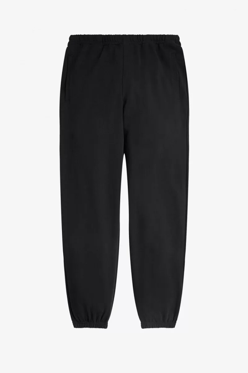 fred perry badge detail track mens pants black