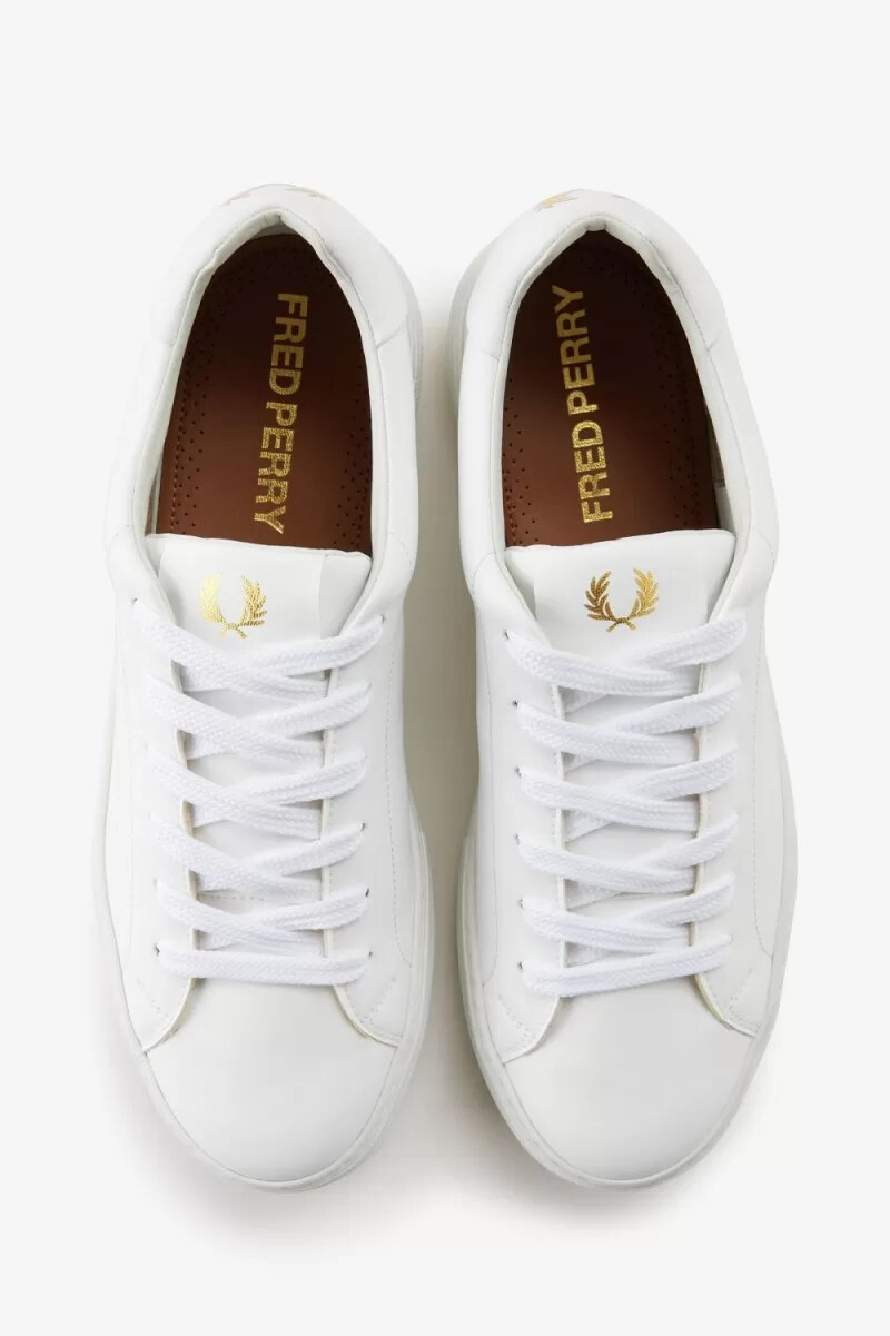 fred perry b80 vegan mens plimsolls white