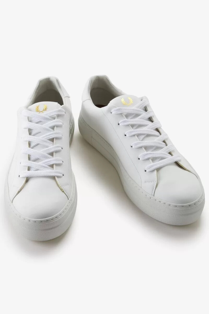 fred perry b80 vegan mens plimsolls white