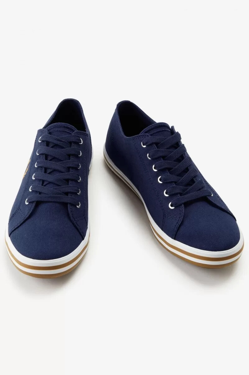 fred perry kingston mens plimsolls french navy