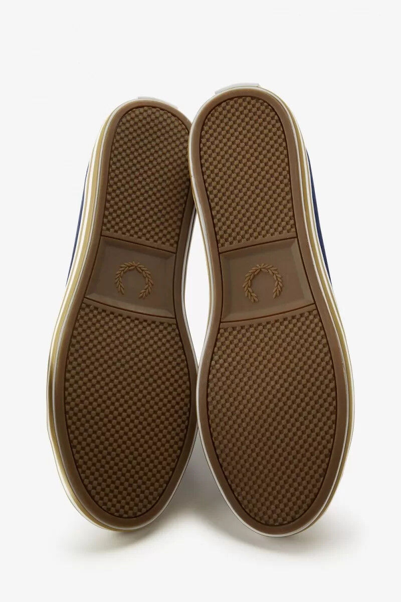 fred perry kingston mens plimsolls french navy