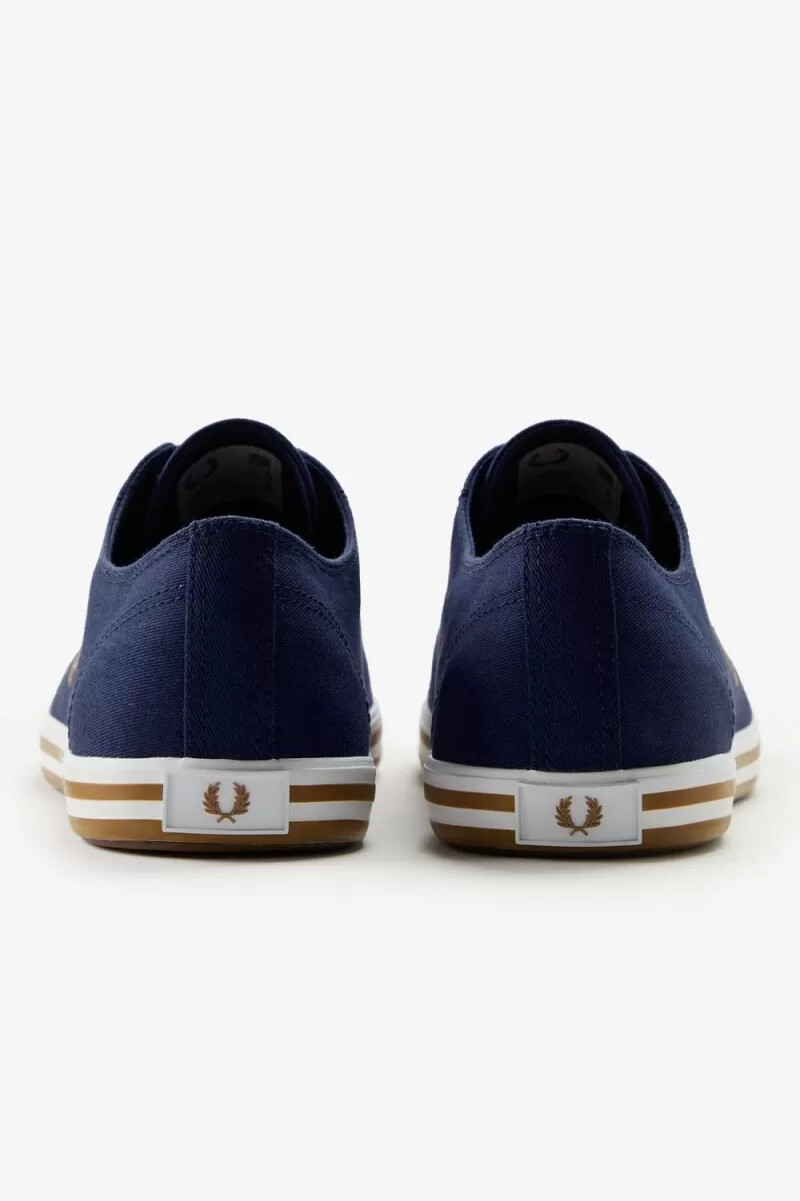 fred perry kingston mens plimsolls french navy