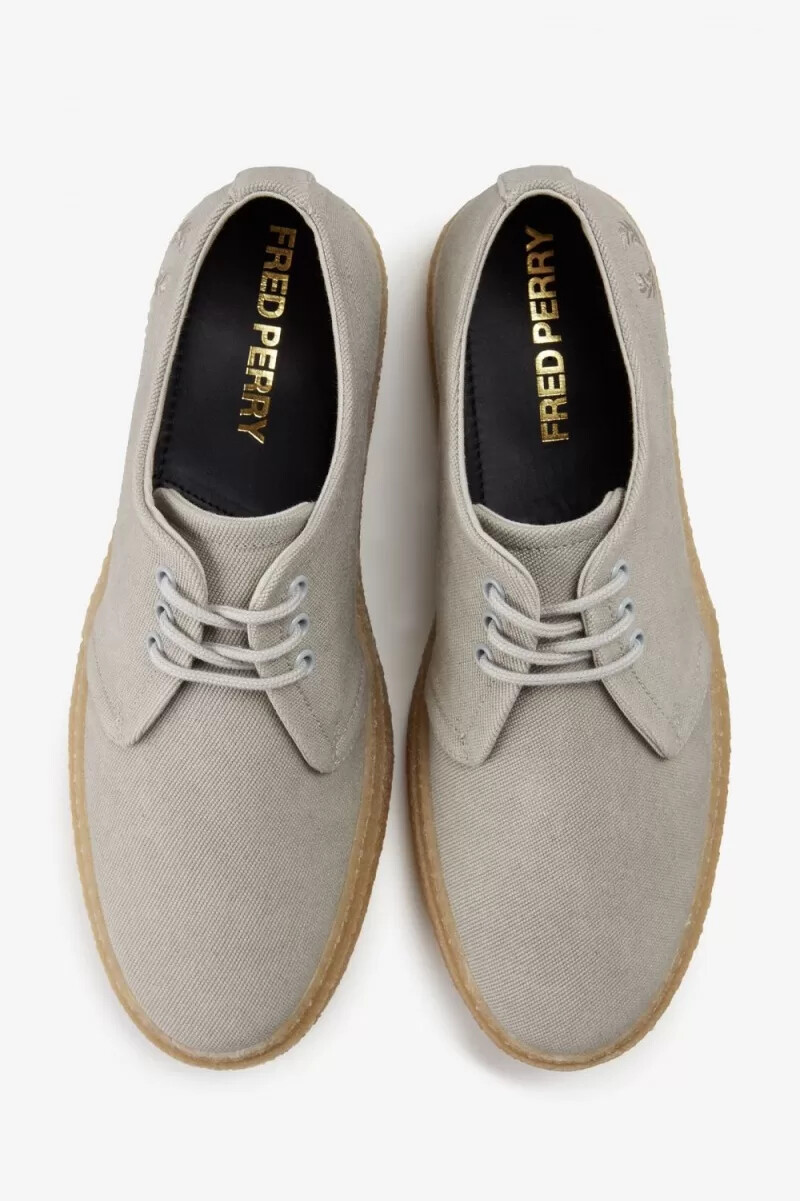 fred perry linden mens plimsolls light mint