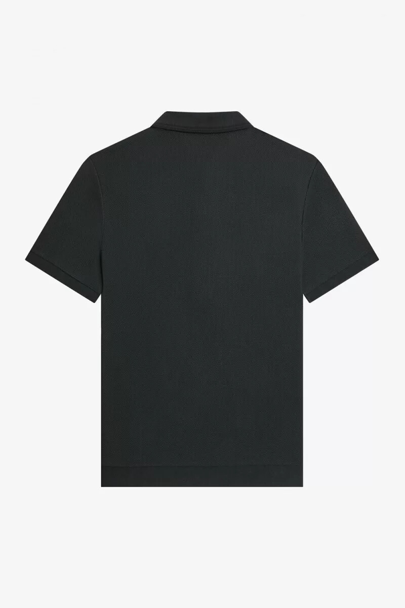 fred perry honeycomb cotton mens polo shirt night green