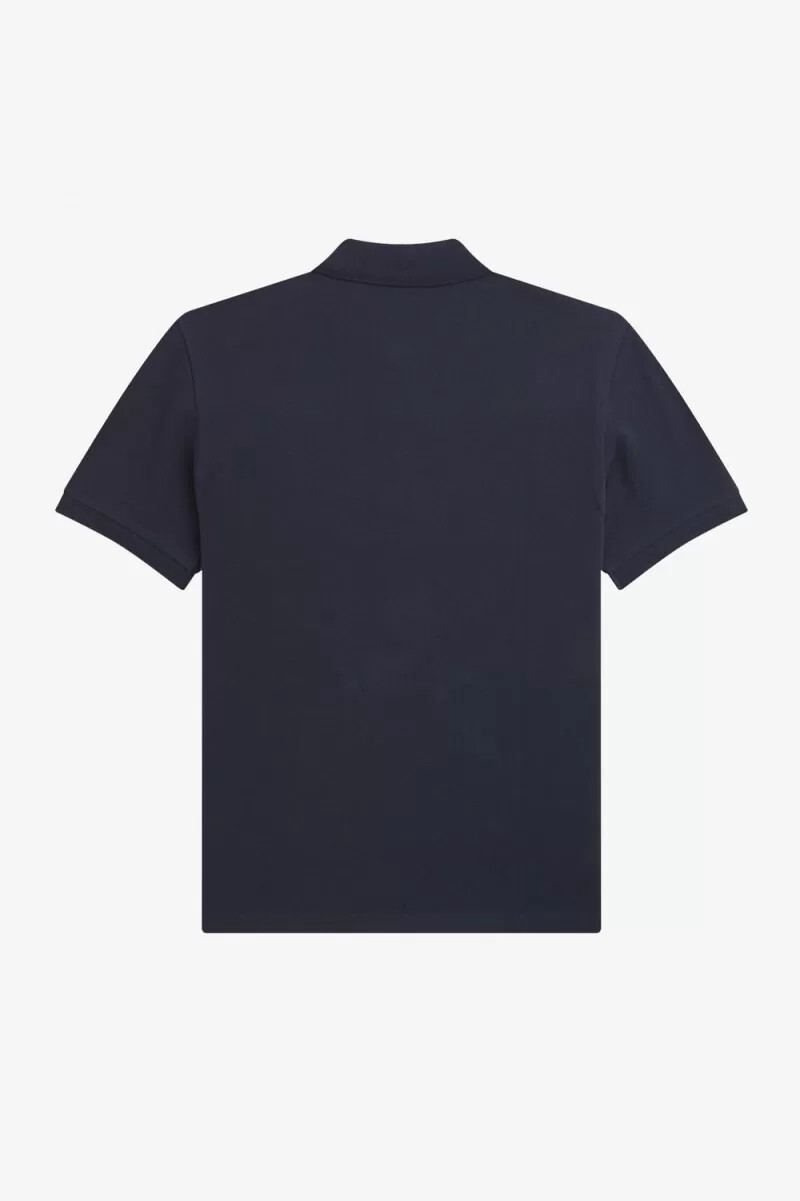 fred perry glitch stripe mens polo shirt navy
